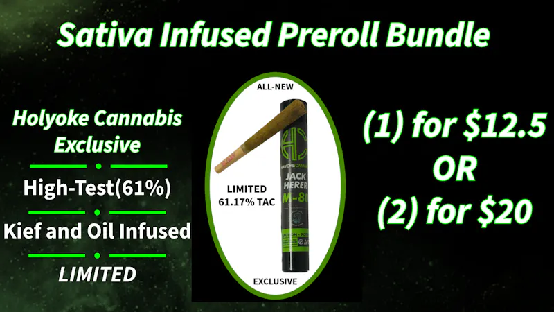 Holyoke Cannabis Dispensary – Holyoke Spring Into 4/20 - INFUSED SATIVA PREROLL BUNDLE