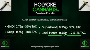 Holyoke Cannabis Dispensary – Holyoke 40%+ TAC Flower/PreRoll Options | Holyoke Cannabis
