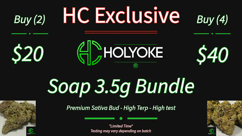 Holyoke Cannabis Dispensary – Holyoke HC Exclusive | Soap 3.5g Premium Sativa Bundle