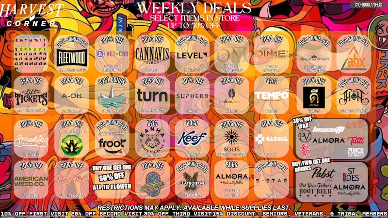 Harvest Corner NEW WEEKLY DEALS! UP TO 50% OFF!