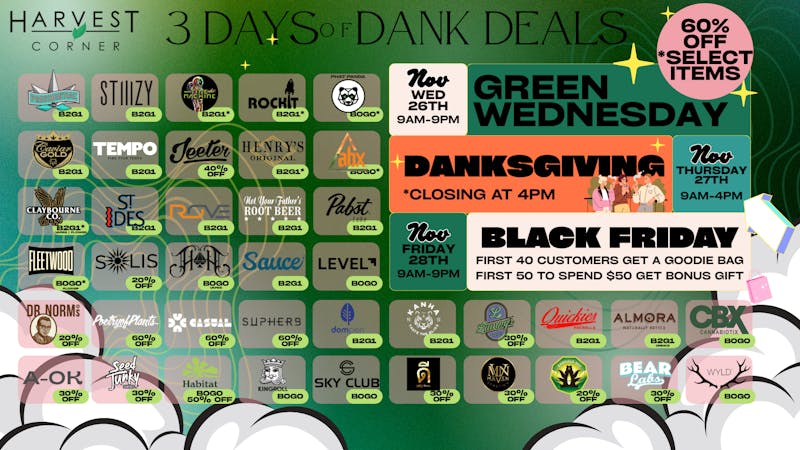 Harvest Corner Big Week, Bigger Savings — Up to 60% Off!