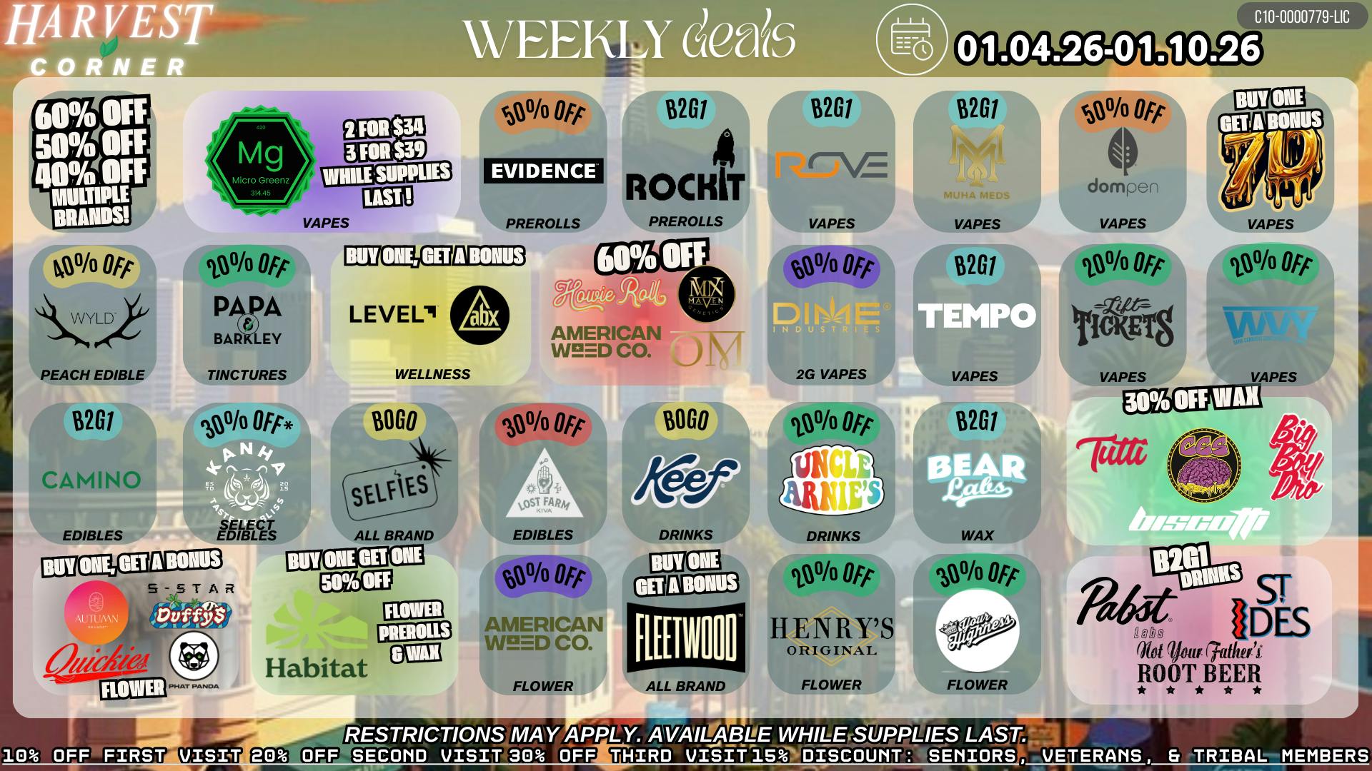 Harvest Corner January Savings Are In, Up To 60% Off and B2G1's!