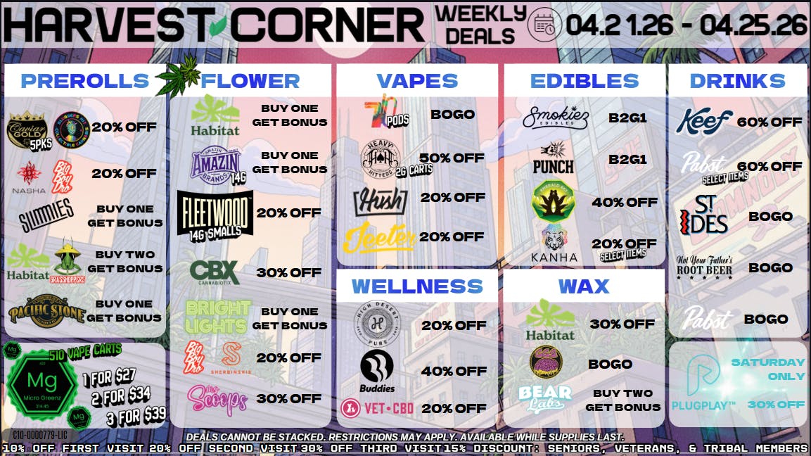 Harvest Corner YOU BRING THE VIBES, WE GOT THE DEALS !!!