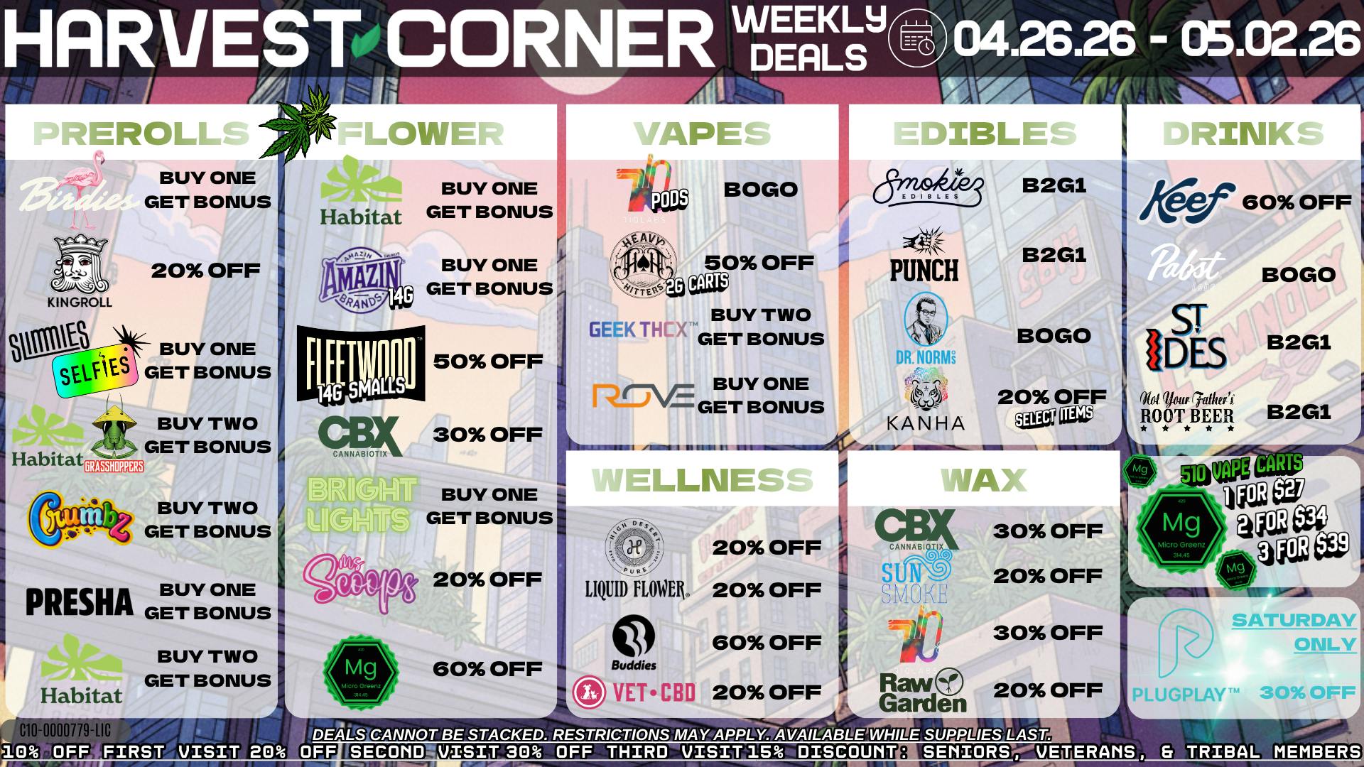 Harvest Corner BOGO'S AND UP TO 60% OFF EVERYDAY!