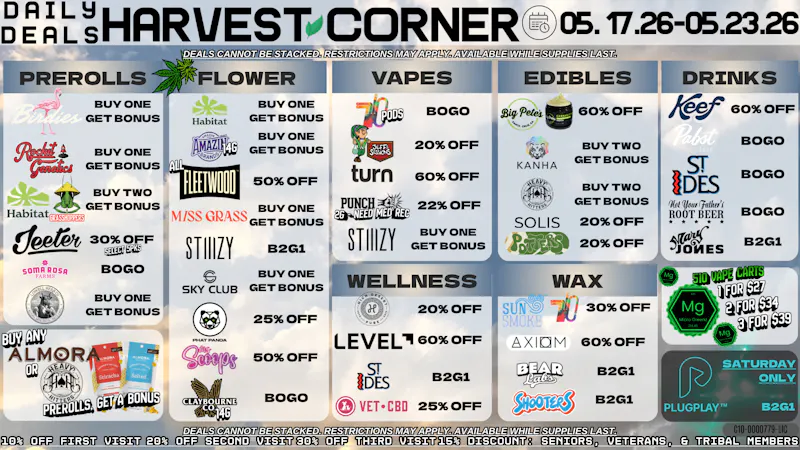 Harvest Corner Dank Deals 🤝 Harvest Corner