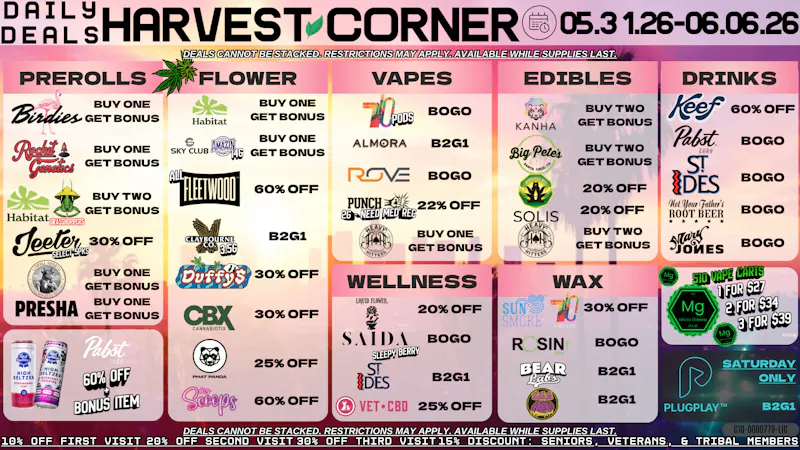 Harvest Corner ☀️Kick Off Summer: Up To 60% Off Select Brands💨