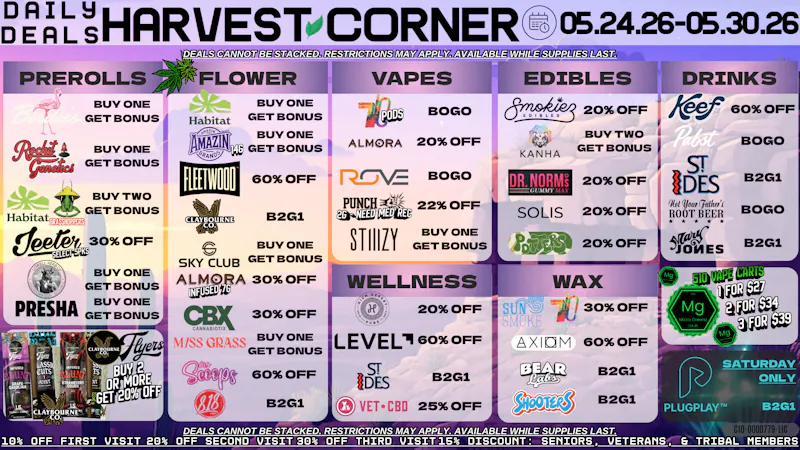 Harvest Corner Back to reality, but with better deals 🌅🏷️