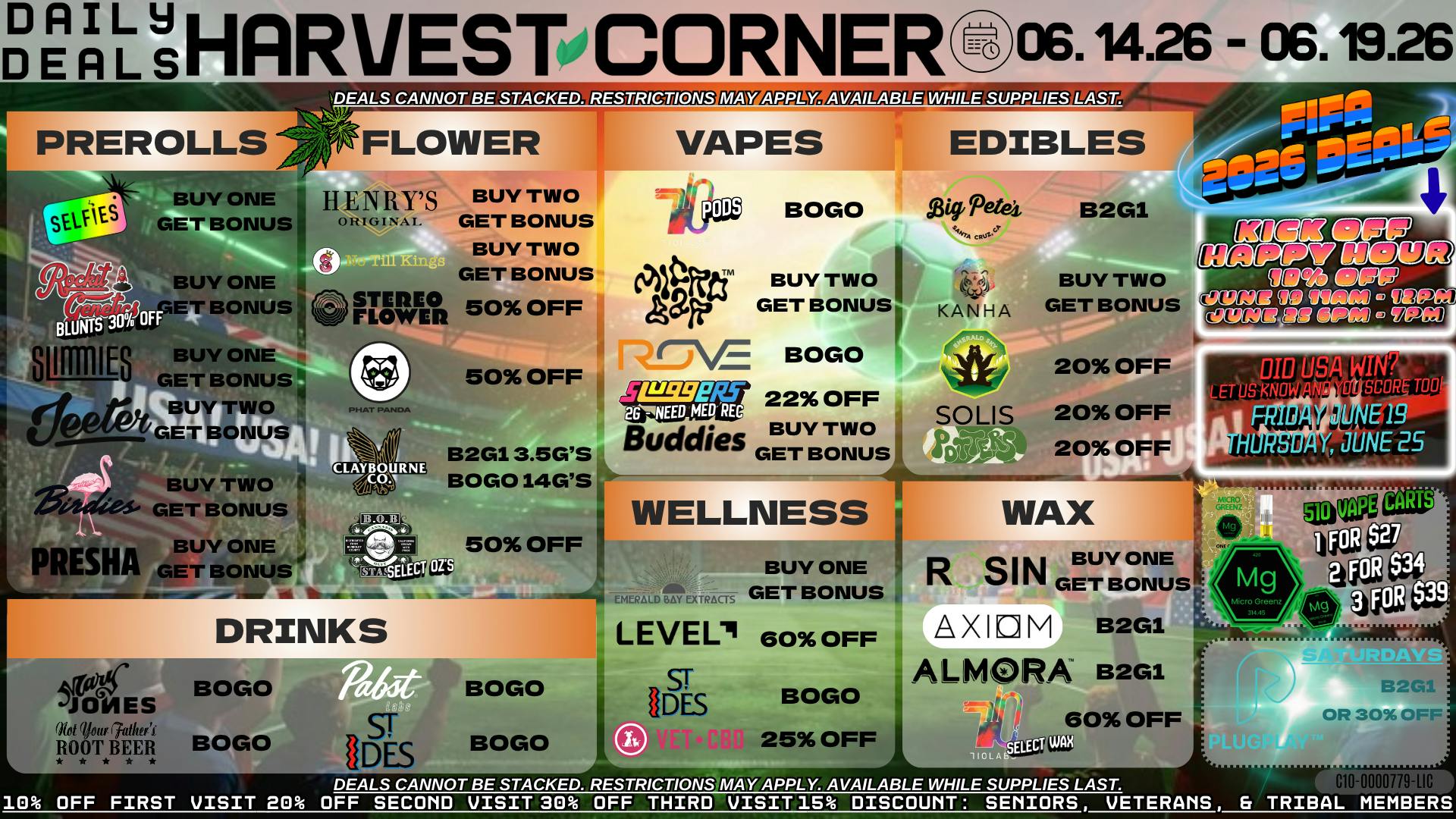 Harvest Corner THE ULTIMATE MATCH DAY SPECIALS! ⚽💨