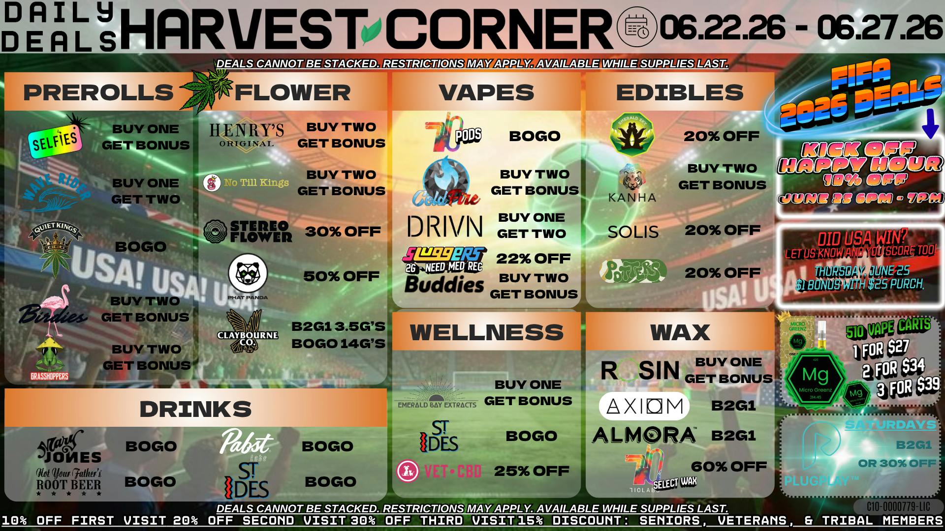 Harvest Corner DEALS YOU DONT WANT TO MISS! BOGO'S AND B1G2'S!