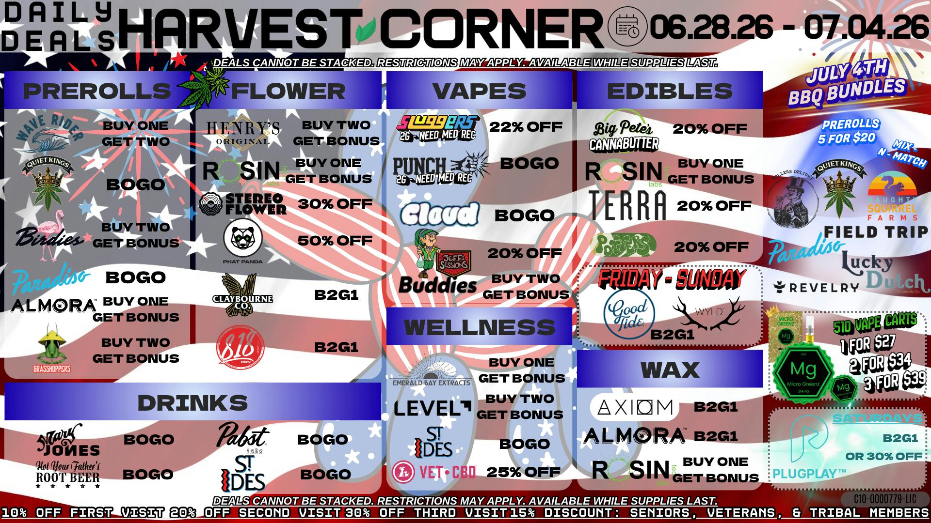 Harvest Corner BBQ BOGO'S, BUNDLES AND UP TO 50% OFF!🎆