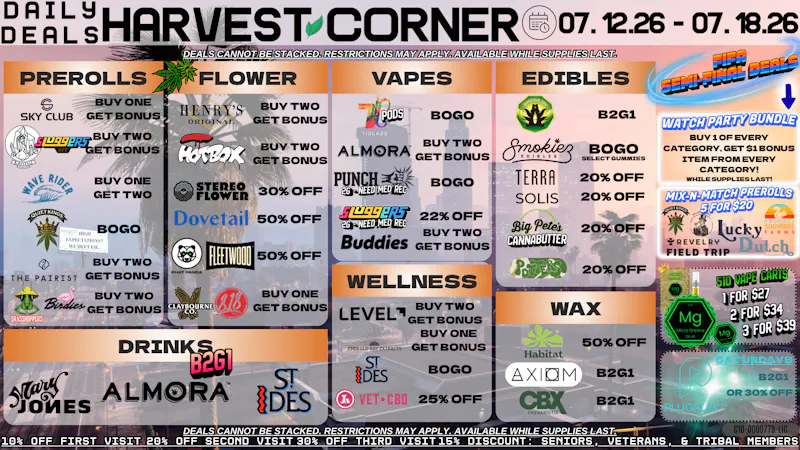 Harvest Corner ROAD TO THE FINAL DEALS⚽BOGO'S AND UP TO 50%!!!