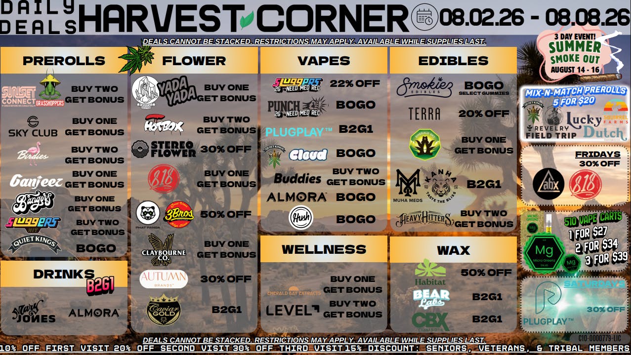 Harvest Corner BOGO's & Up To 60% Off Every Day 🔥