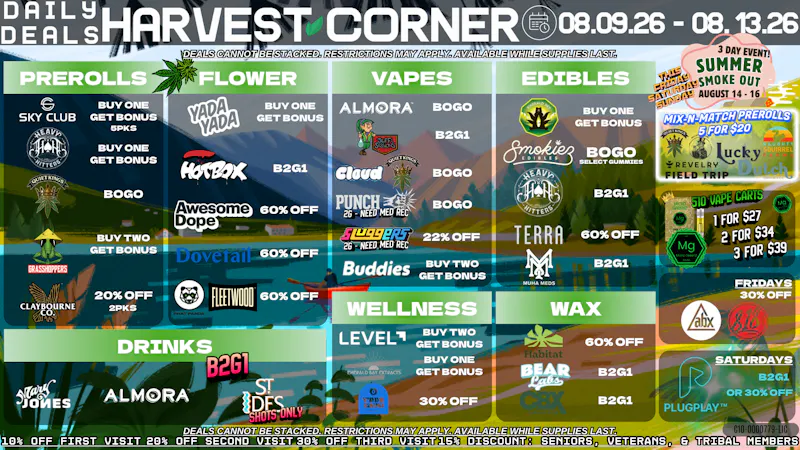 Harvest Corner PRE-EVENT DEALS 🤩 BOGO'S & UP TO 60%OFF!