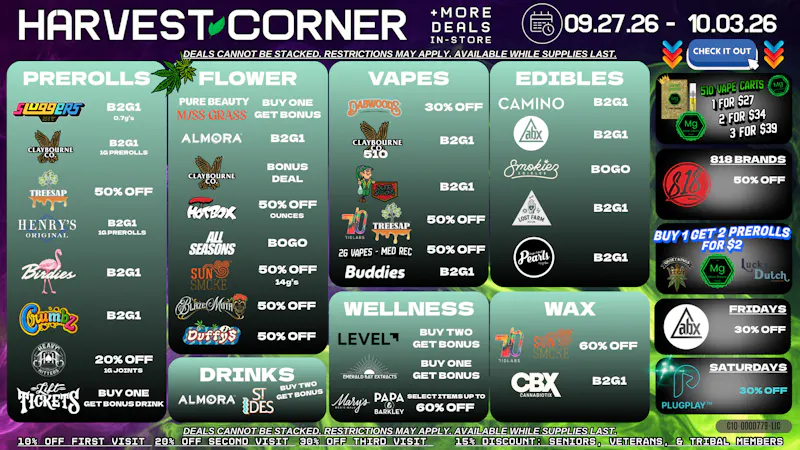 Harvest Corner New Week. New Deals. Big Savings💪