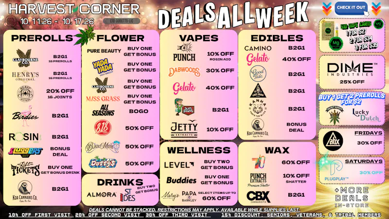 Harvest Corner DEALS ALL WEEK😁👌