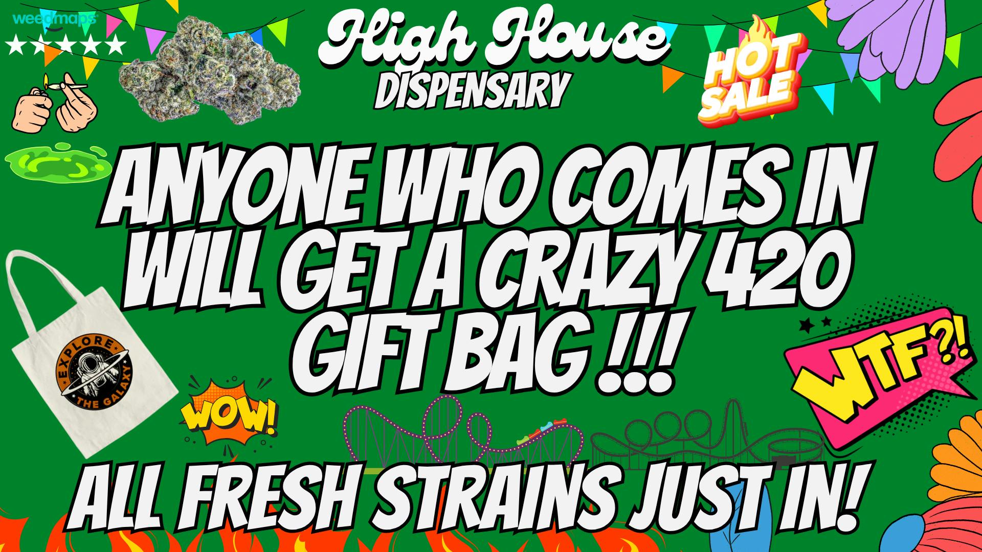 High House Dispensary - OKC 420!!WTF!!GET ALL THIS STUFF!!🔥🥳