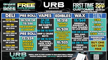 URB CANNABIS - MONROE WE PRICE MATCH!!!