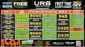 URB CANNABIS - NEW BUFFALO WE PRICE MATCH!!!!!!