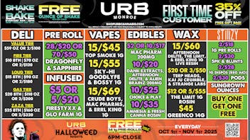 URB CANNABIS - MONROE WE PRICE MATCH!!!