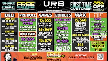 URB CANNABIS - MONROE WE PRICE MATCH!!!