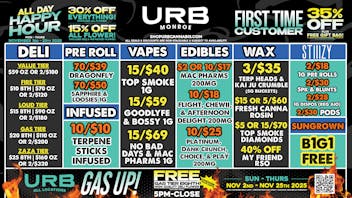 URB CANNABIS - MONROE WE PRICE MATCH!!!