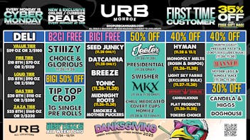 URB CANNABIS - MONROE WE PRICE MATCH!!!