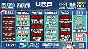URB CANNABIS - MONROE WE PRICE MATCH!!!