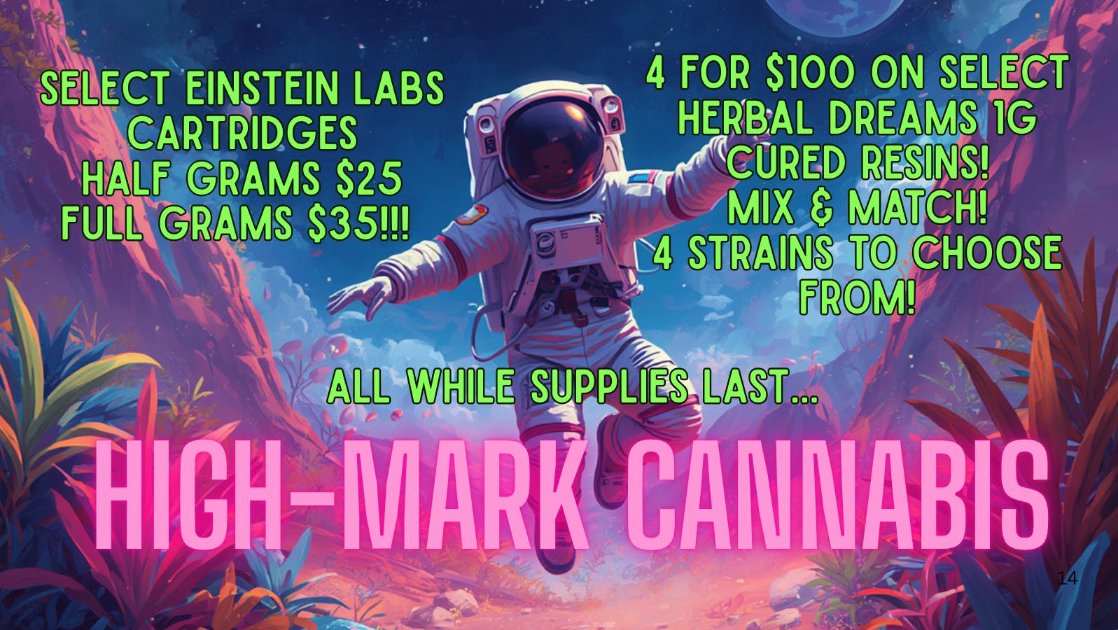 High-Mark Cannabis Limited Time Deals at High Mark
