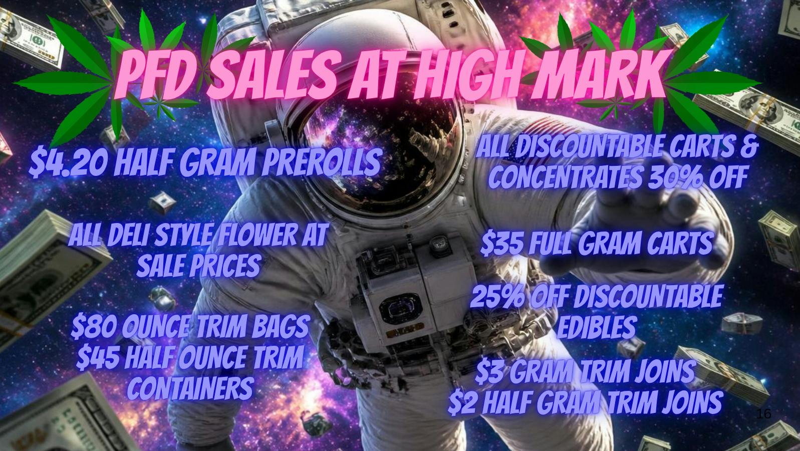 High-Mark Cannabis PFD Savings Are Here! ROUND 2!!!