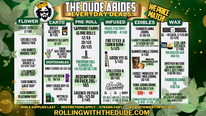 The Dude Abides - Constantine THE DUDE ABIDES - EVERY DAY DEALS!