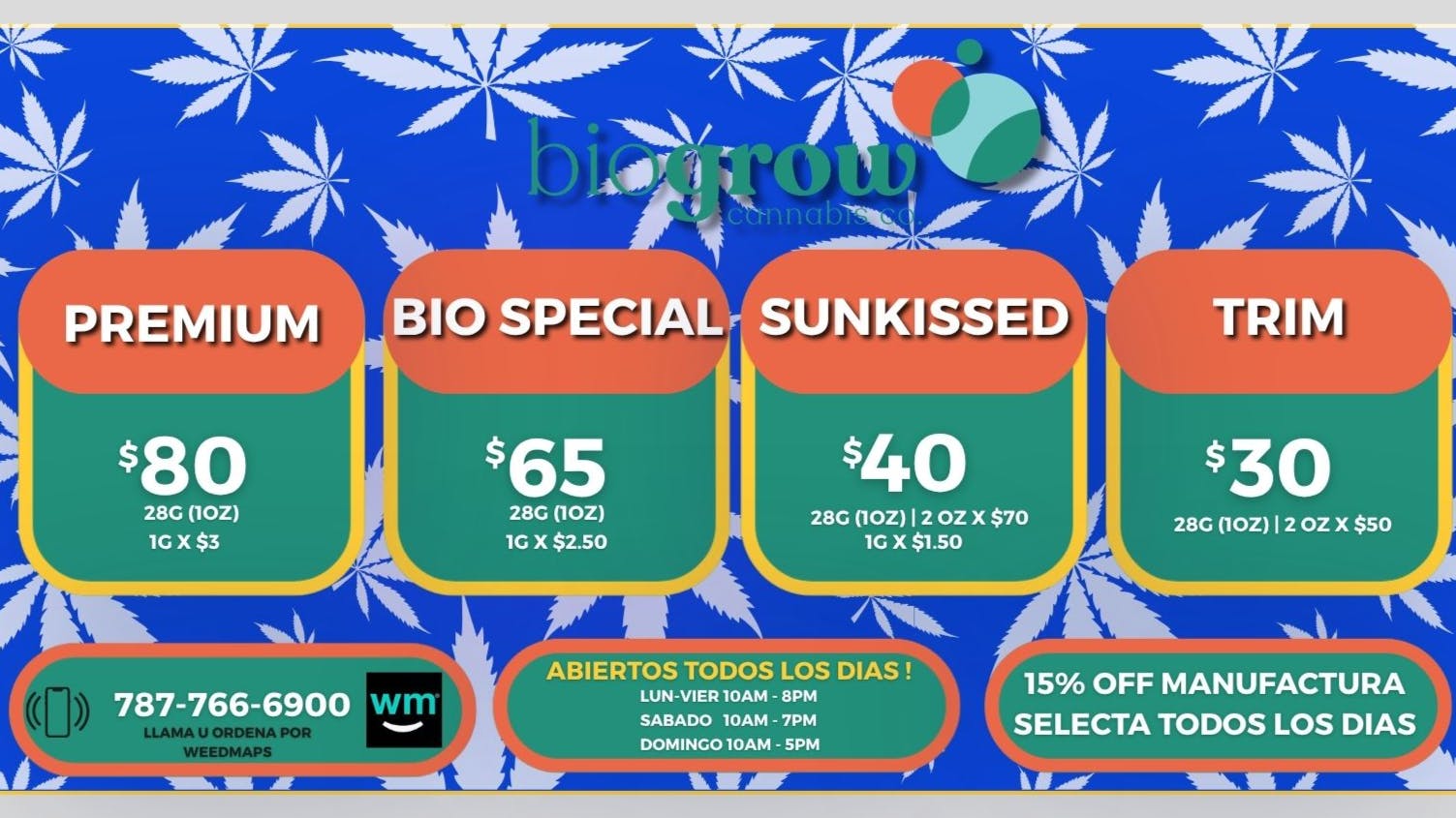 Biogrow Cannabis Co. 🏡BIOGROW WEEKLY DEALS