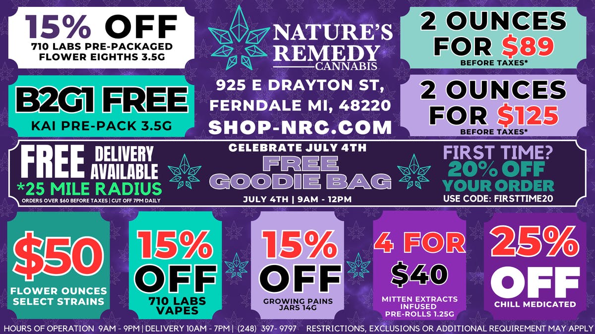 Nature's Remedy Delivery 🎆FIREWORK DEALS🎆
