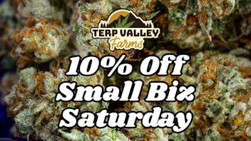 Terp Valley Farms 10% Off Small Business Saturday