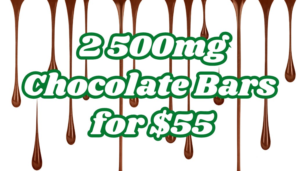 Terp Valley Farms 2 500mg Chocolate Bars for $55