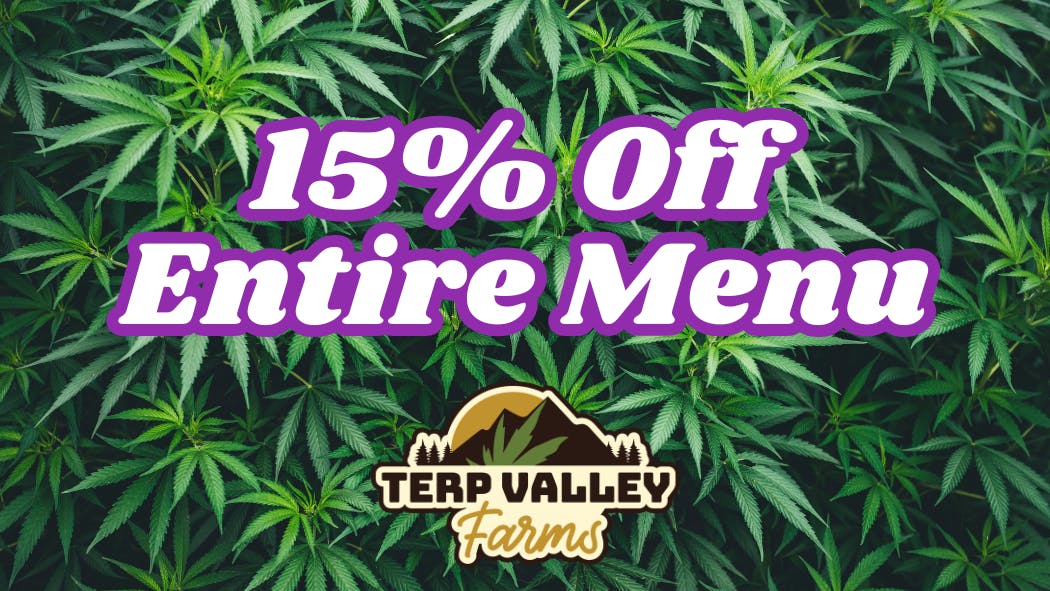 Terp Valley Farms 15% Off Flash Sale!