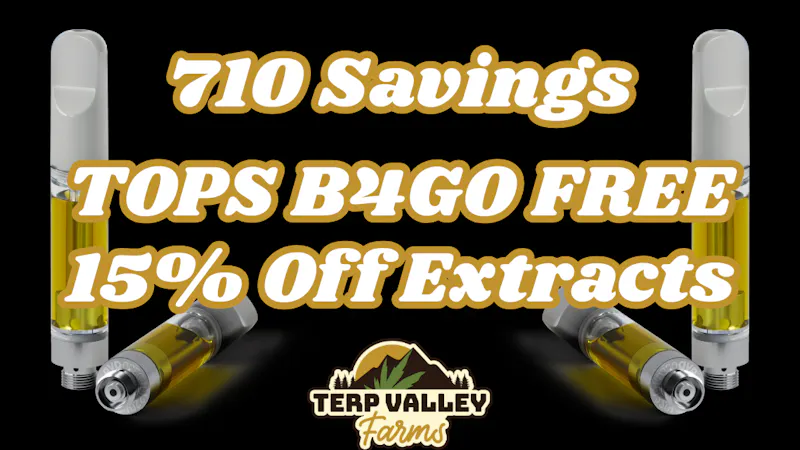 Terp Valley Farms 15% Off Concentrates 710
