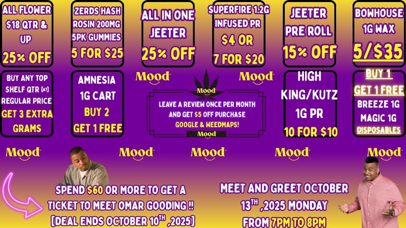 Mood Cannabis Company - Jackson FREE WEED, B1G1 MAGIC & BREEZE +MORE @MOOD JACKSON