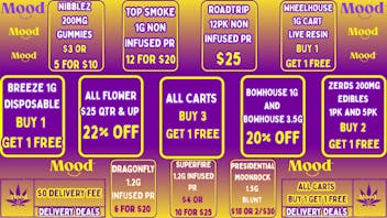 Mood Cannabis Company - Jackson B1G1+MORE GREAT DEALS+0 DELIVERY FEE @MOOD JACKSON