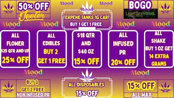 Mood Cannabis Company - Jackson 50% OFF JEETER+B1G1+MORE GREAT DEALS @MOOD JACKSON