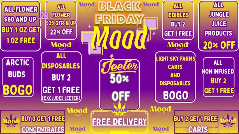 Mood Cannabis Company - Jackson BLACK FRIDAY EXCLUSIVE DEALS @MOOD JACKSON