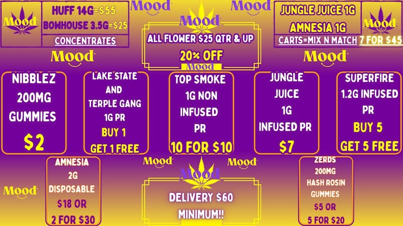 Mood Cannabis Company - Jackson EXCLUSIVE DEALS @MOOD