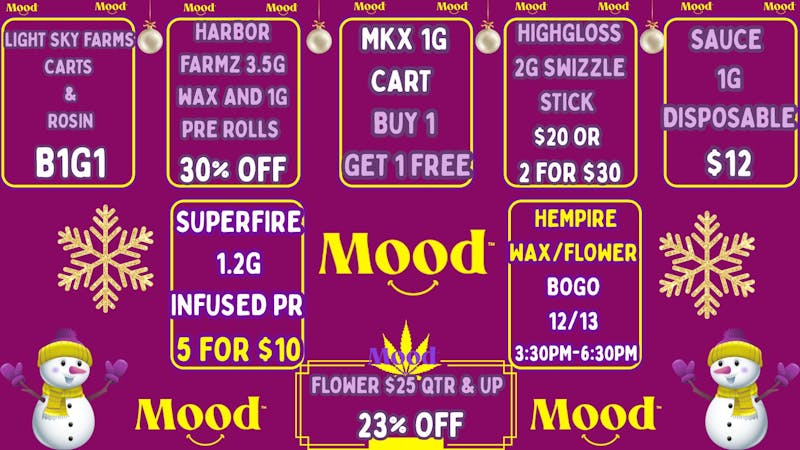 Mood Cannabis Company - Jackson BOGO+MORE EXCLUSIVE DEALS @MOOD