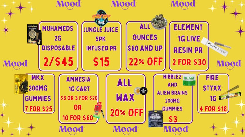 Mood Cannabis Company - Jackson EXCLUSIVE DEALS @MOOD JACKSON