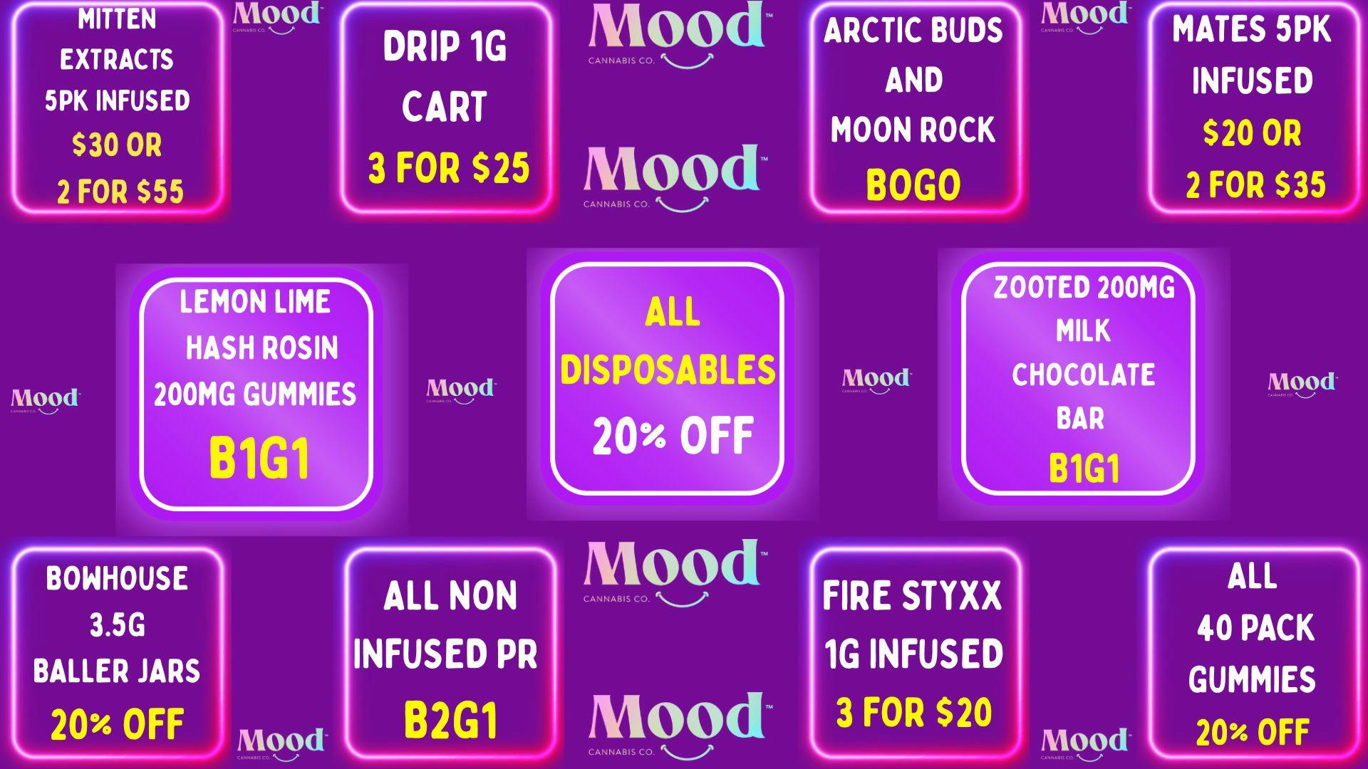 Mood Cannabis Company - Jackson DEALS GALORE @MOOD JACKSON