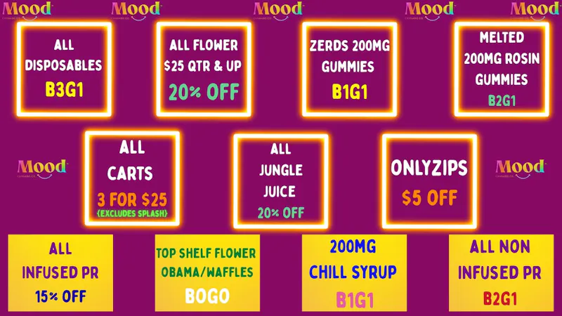 Mood Cannabis Company - Jackson THE BEST DEALS IN TOWN HERE @MOOD JACKSON