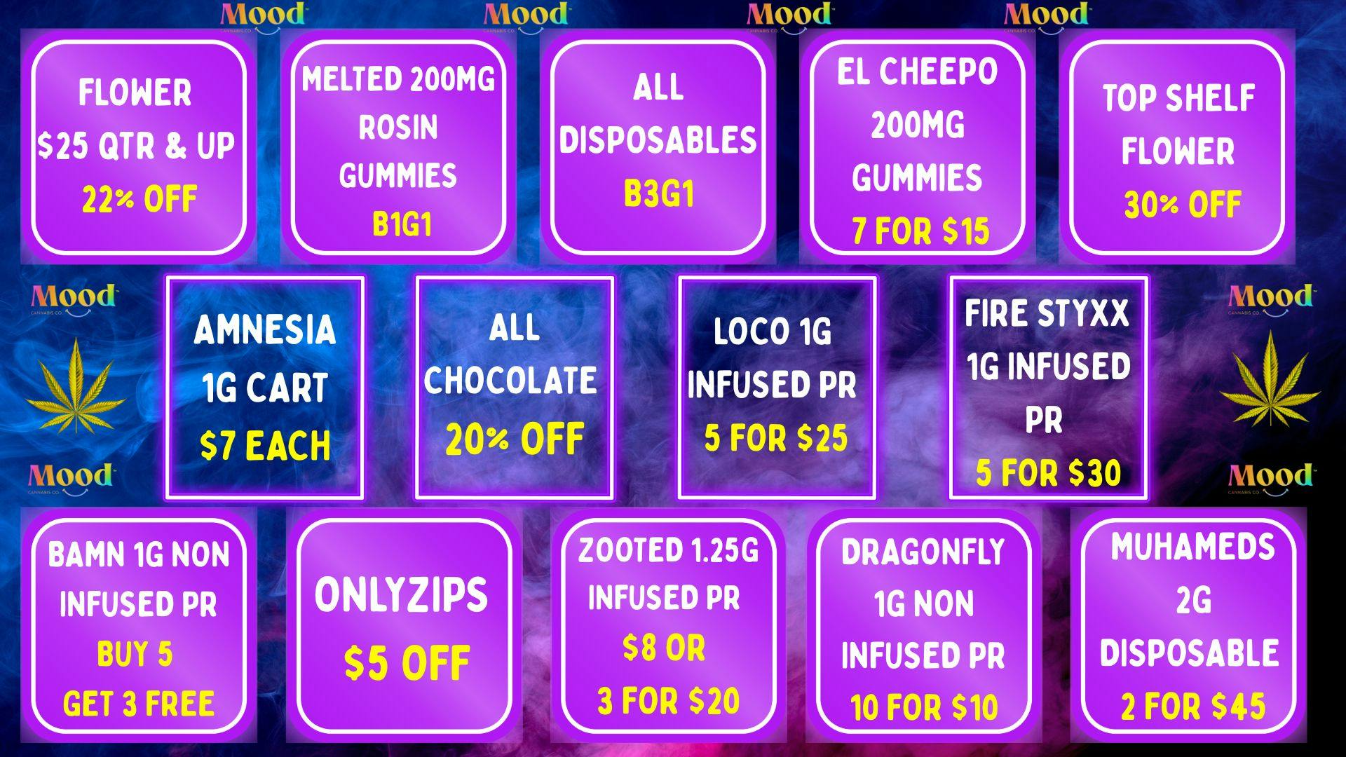 Mood Cannabis Company - Jackson THE BEST DEALS IN TOWN HERE @MOOD JACKSON