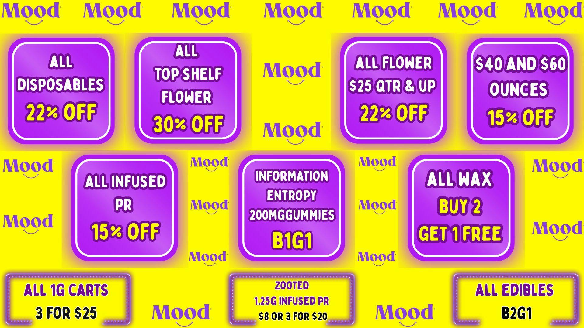 Mood Cannabis Company - Jackson BEST DEALS IN TOWN HERE @MOOD JACKSON