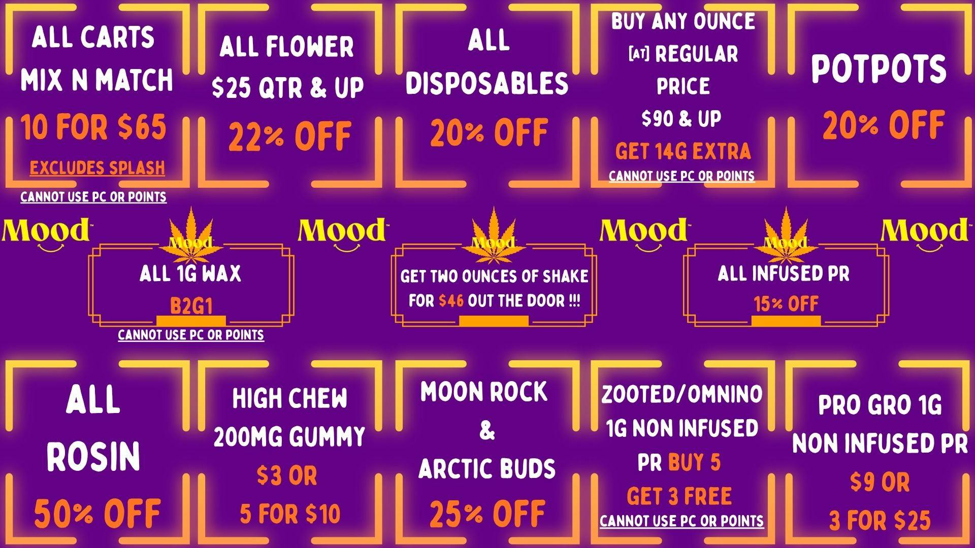 Mood Cannabis Company - Jackson BEST DEALS IN TOWN HERE @MOOD JACKSON