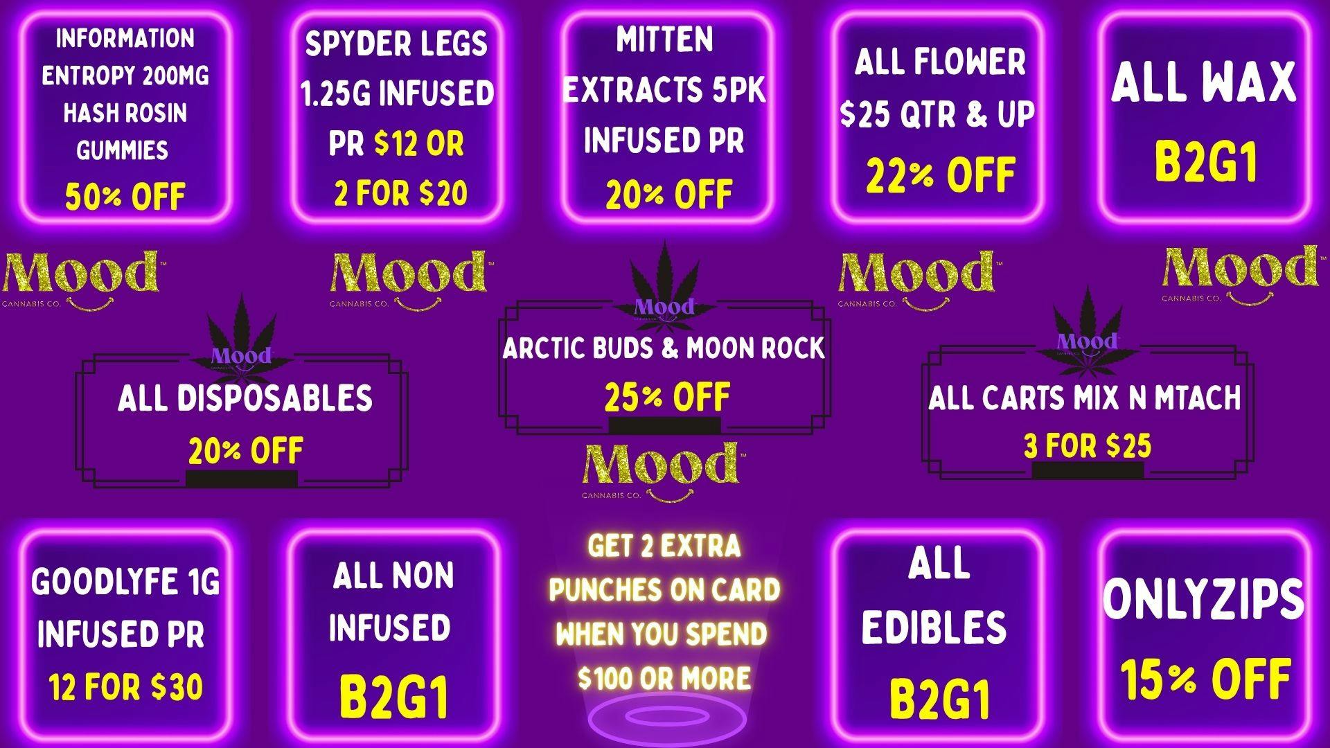 Mood Cannabis Company - Jackson DEALS GALORE @MOOD JACKSON