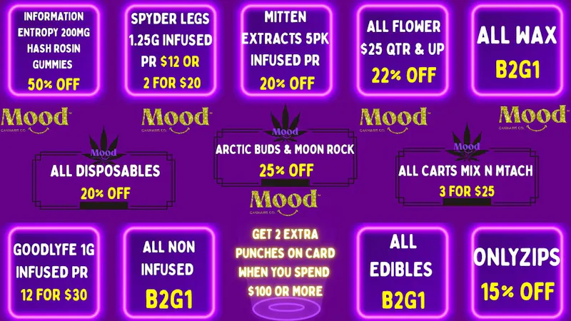 Mood Cannabis Company - Jackson DEALS GALORE @MOOD JACKSON